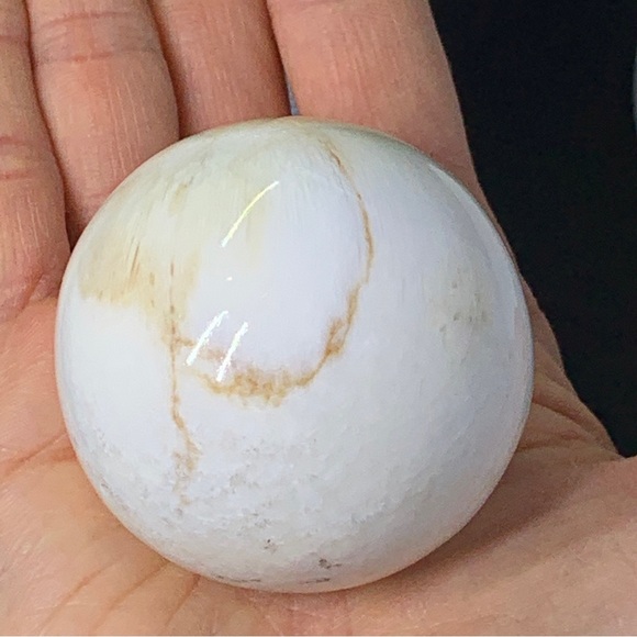 Flower Agate Sphere Crystal Ball Self Confidence Courage - Picture 3 of 17